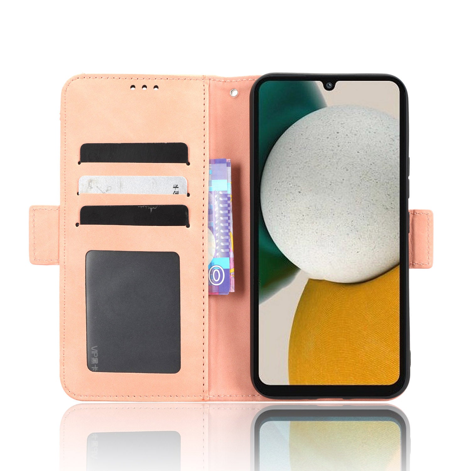 For Samsung Galaxy A34 5G Multiple Card Slots PU Leather Phone Case Drop-proof Magnetic Flip Cell Phone Cover Wallet Stand For Samsung Galaxy A34 5G Multiple Card Slots PU Leather Phone Case Drop-proof Magnetic Flip Cell Phone Cover Wallet Stand